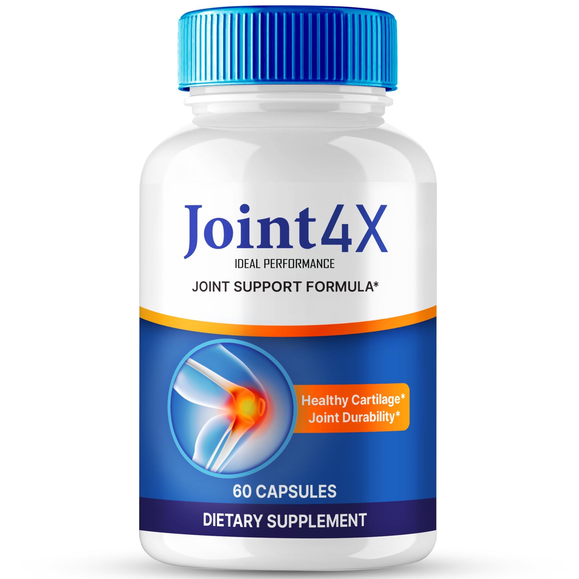 Joint4X Joint Support Capsules, Official Joint-4X Supplement Pills, All-Natural Formula to Fortify Bones and Bolster Flexibility - Maximum Strength, Joint 4X Pills Reviews (60 Capsules) IDEAL PERFORMANCEBuy Supplements Australia