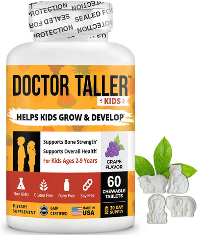 NuBest Doctor Taller Kids - Kids Multivitamins, Toddler Vitamins - Support Healthy, Immunity and Bone Strength for Ages 2 to 9 NuBest
