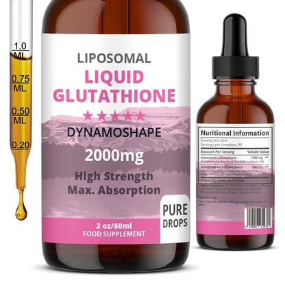 Liposomal Glutathione 2000mg with Vitamin C, Oral Glutathione Liquid, Antioxidant Supplement for Detox, Superior Absorption, Higher Dosage (Pack of 1) baanaas For Babies to NanasBuy Supplements Australia