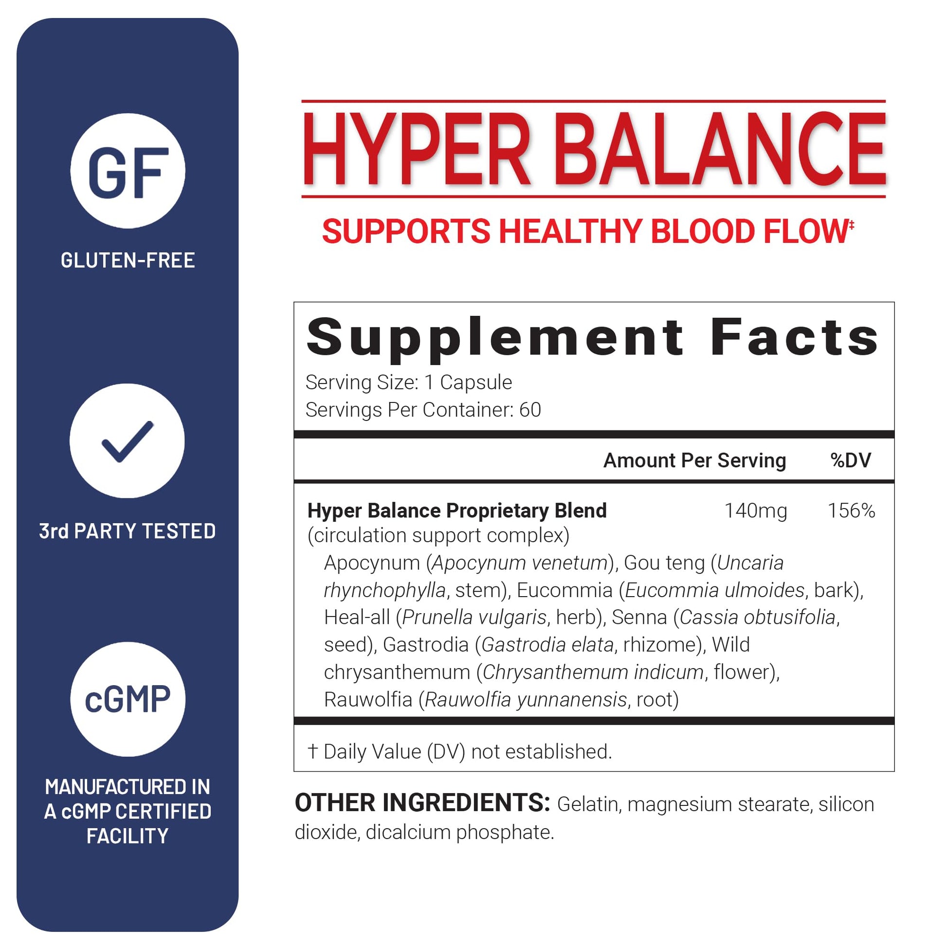 U.S. Doctors’ Clinical HyperBalance Herbal Support for Liver with Eucommia Bark, Senna, Wild Chrysanthemum to Promote Regulation (1 Month Supply – 60 Capsules) U.S.DOCTORS'CLINICALBuy Supplements Australia