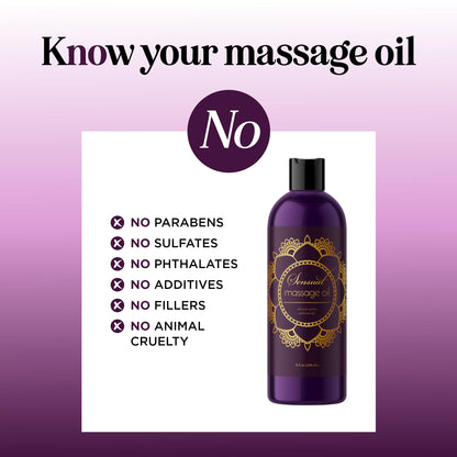 Aromatherapy Sensual Massage Oil for Couples - Relaxing Full Body Massage Oil for Date Maple HolisticsBuy Supplements Australia