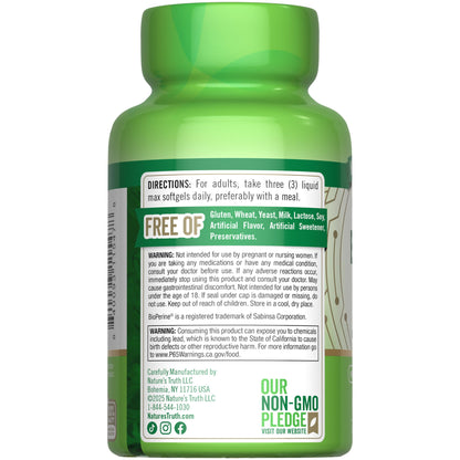 Nature's Truth Brain Up Softgels | 60 Count | with L-Theanine, Bacopa, B-12 & MCT | Non-GMO and Gluten Free Supplement Nature's TruthBuy Supplements Australia
