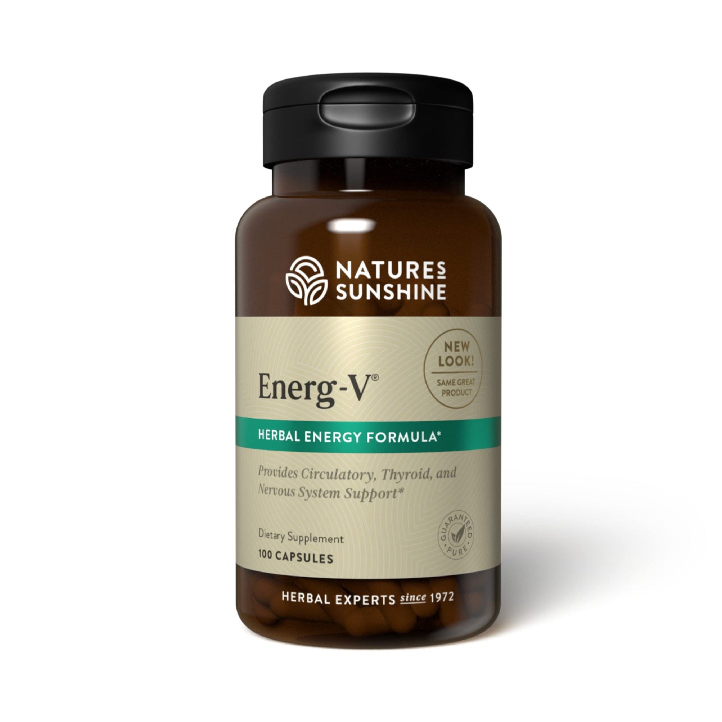 Nature's Sunshine Energ-V - Herbal Blend to Support Energy Levels (100 Capsules) Nature's SunshineBuy Supplements Australia