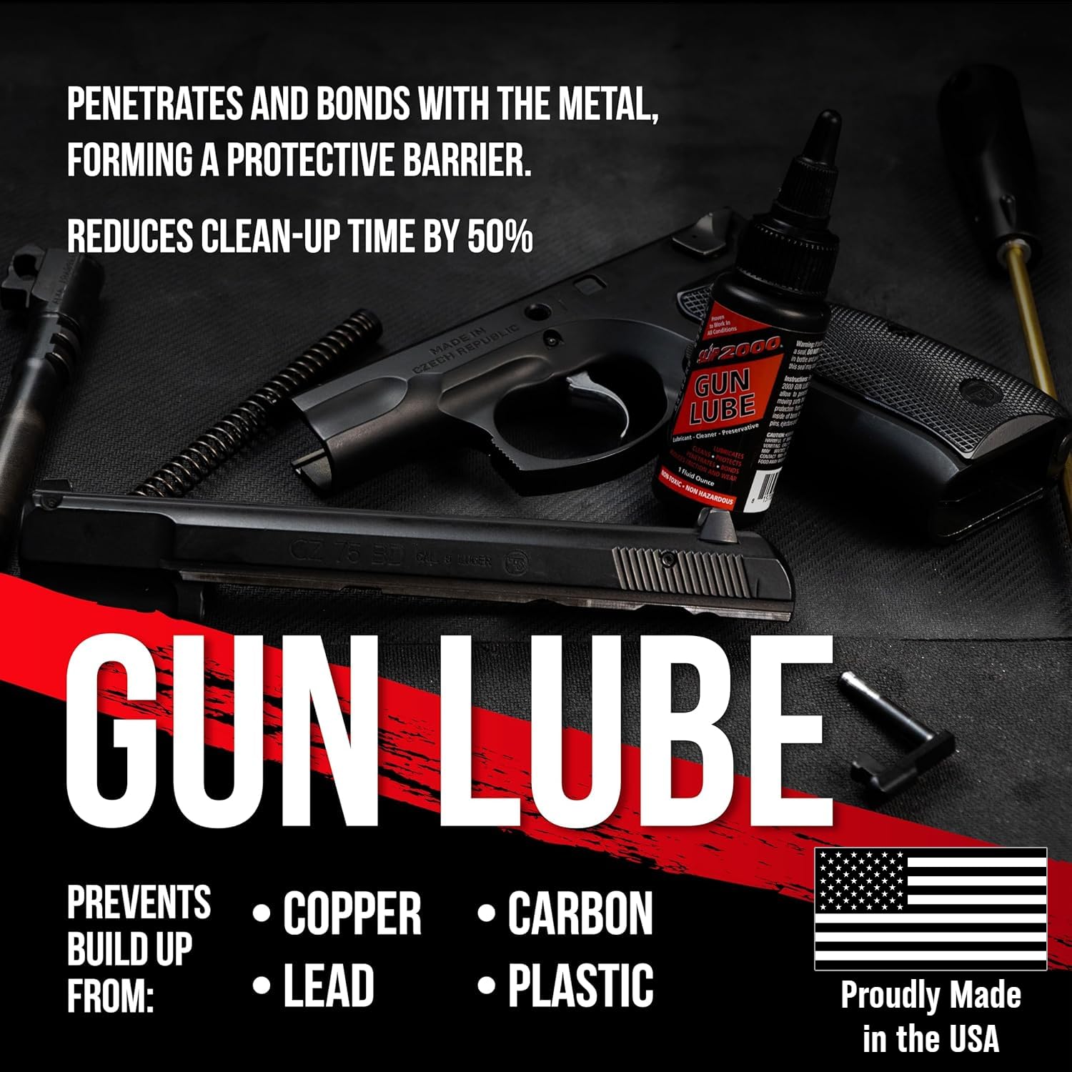 Slip 2000 Gun Lube, 100% Pure Synthetic CLP, Performs in All Conditions, Gun Lubricants for Peak Performance, Reduces Heat, Eliminates Excessive Wear, Shotguns, Rifles and Pistols, 4-Ounce Pump Slip2000Buy Supplements Australia
