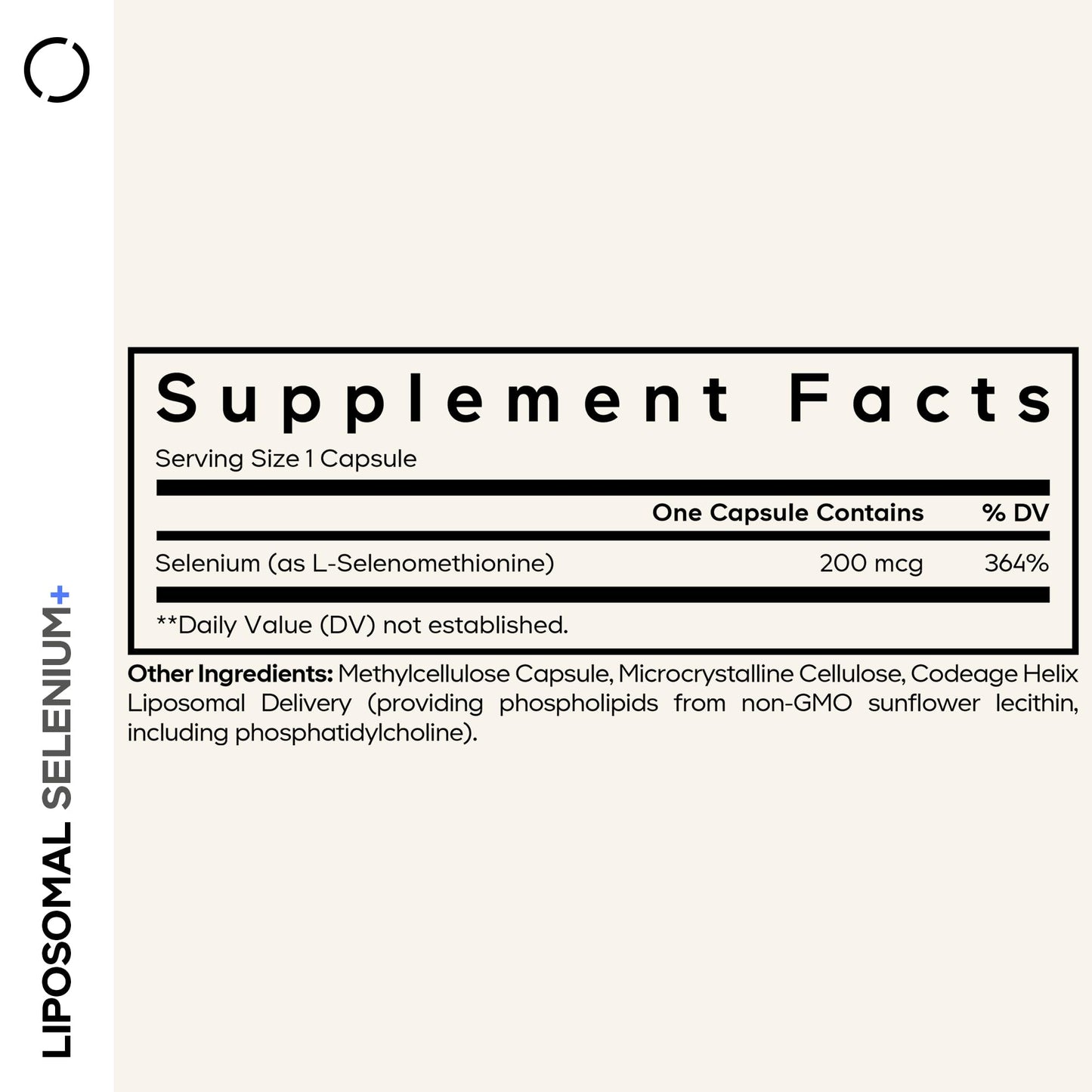 Codeage Selenium 200 mcg Supplement, 6-Month Supply, Immune Support, Mineral Cofactor Selenomethionine, Phospholipids, Vegan, Liposomal Delivery, 180 Capsules CodeageBuy Supplements Australia