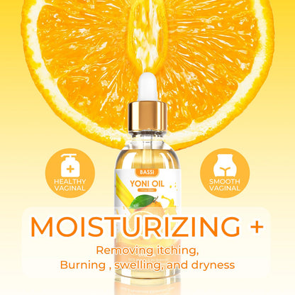 BASSI 2PCS Yoni Oil Organic Feminine Oil Vaginal Moisturizer - Ph Balance for Women - Feminine Deodorant BASSIBuy Supplements Australia