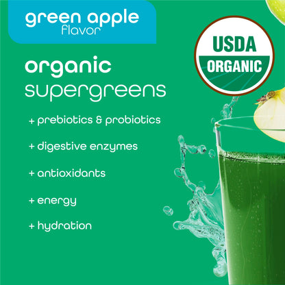 Zena Nutrition Organic Super Greens Energy & Hydration Powder, 70+ Superfoods, 0 Sugar, 5G Fiber, Spirulina, Chlorella, Prebiotics/Probiotics, Natural Caffeine + Electrolytes, 40 Drink Mix Packets Zena NutritionBuy Supplements Australia