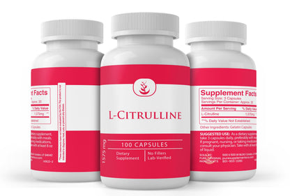 Pure Original Ingredients L-Citrulline, (100 Capsules) Always Pure, No Additives Or Fillers, Lab Verified
