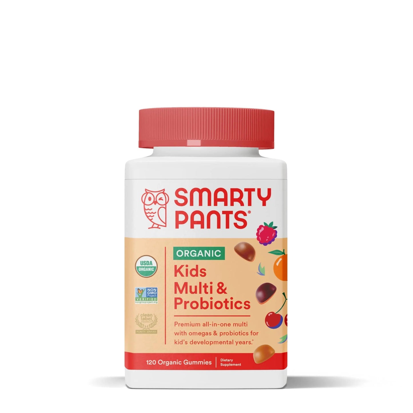 SmartyPants Organic Kids Multivitamin Gummies: Probiotics & Garden of Life Dr. Formulated Probiotics Organic Kids+ Plus Vitamin C & D - Berry Cherry - Gluten SmartyPantsBuy Supplements Australia