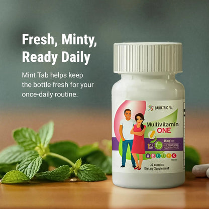 BariatricPal Multivitamin ONE 1 per Day! Bariatric Multivitamin Capsule with 45 mg of Iron | Easy to Swallow Capsule | BariatricPalBuy Supplements Australia