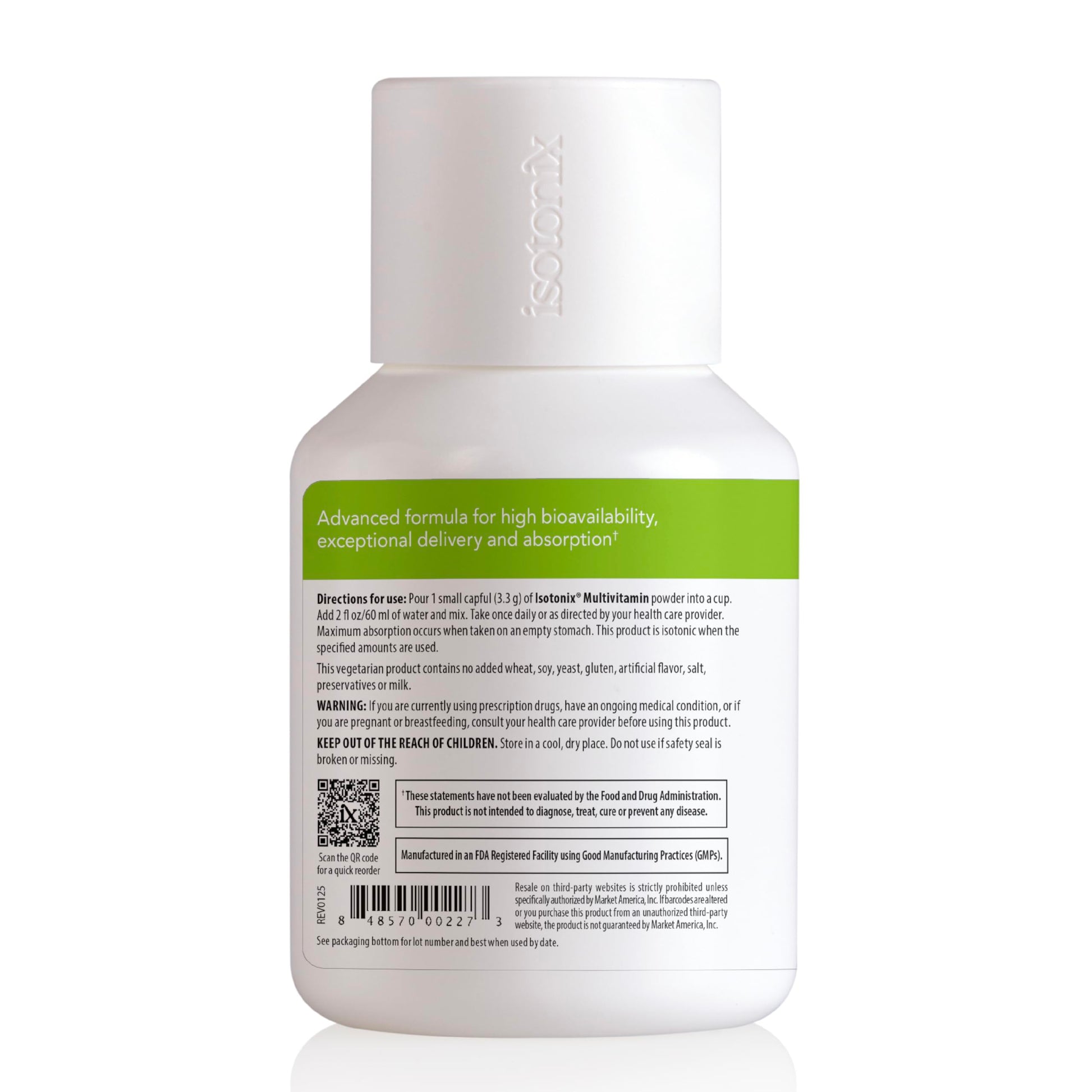 Isotonix Multivitamin Powder Without Iron – Methylated B Vitamins, Antioxidant & Mineral Support – Fast-Mix Isotonic Delivery – Vegetarian, Gluten-Free, Non-GMO – Natural Fruit Flavor – 90 Servings IsotonixBuy Supplements Australia