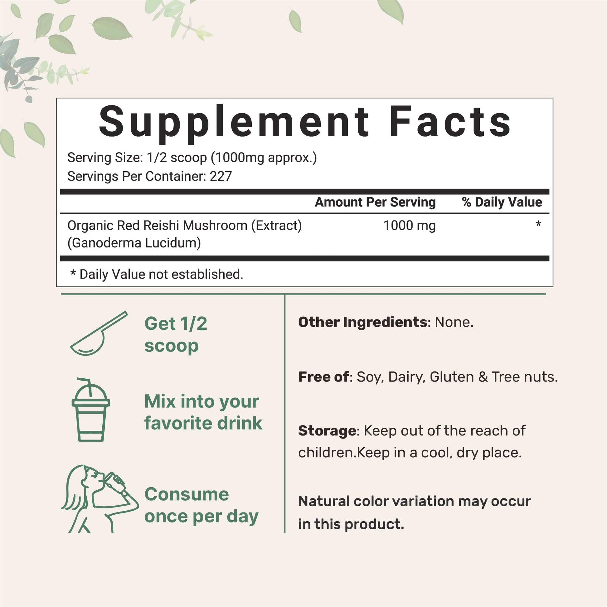 Micro Ingredients Sustainably US Grown, Organic Reishi Mushroom Powder, 8 Ounce Micro IngredientsBuy Supplements Australia