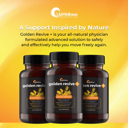 UpWellness Golden Revive + Joint Support with Quercetin, Magnesium, and Turmeric UpWellness Nutrient-Rich LivingBuy Supplements Australia