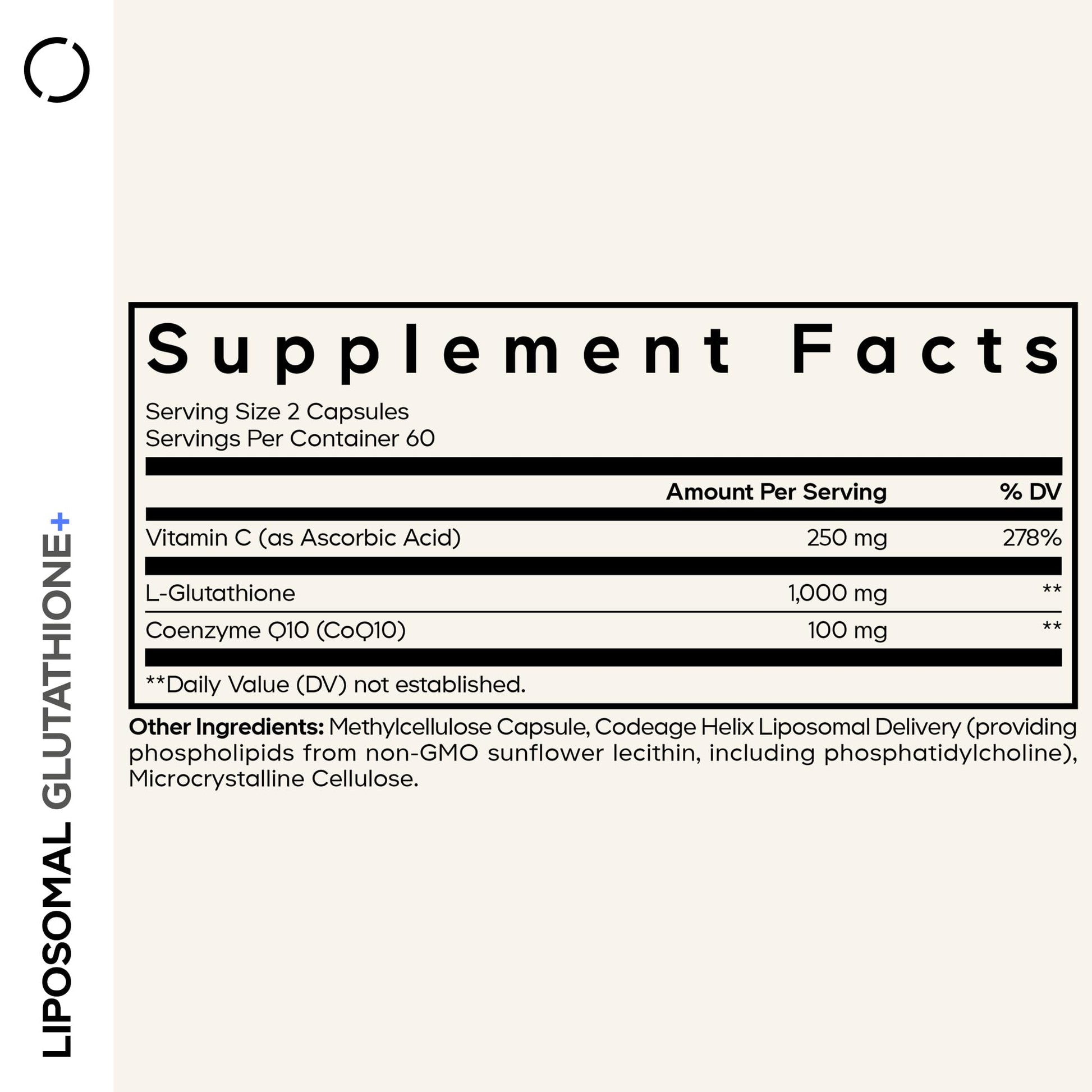 Codeage Liposomal Glutathione+ Supplement - 1000 mg Reduced L-Glutathione Pills, Vitamin C Ascorbic Acid, CoQ10 - Liposomal Delivery - Skin & Antioxidant Support - Non-GMO - 120 Capsules CodeageBuy Supplements Australia
