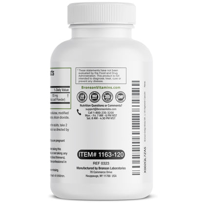 Bronson Ginkgo Biloba Extra Strength 125mg (4:1 Extract) Equivalent to 500mg BronsonBuy Supplements Australia