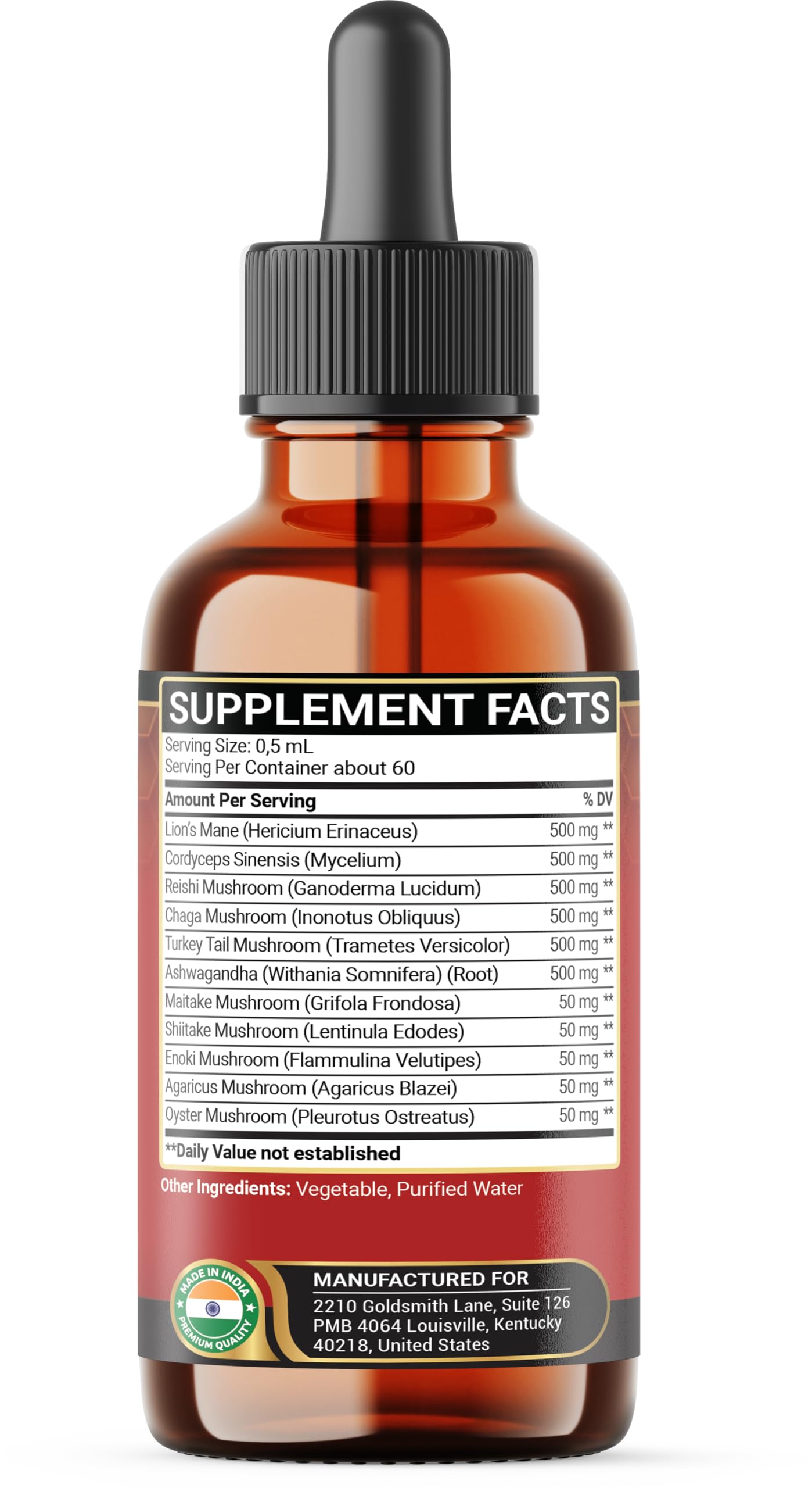 Penhoment 6in1 Sea Moss Drops with Black Seed Oil Irish Seamoss, Ashwagandha, Burdock Root & Bladderwrack - 1FL Oz - 30 Day Supply PenhomentBuy Supplements Australia