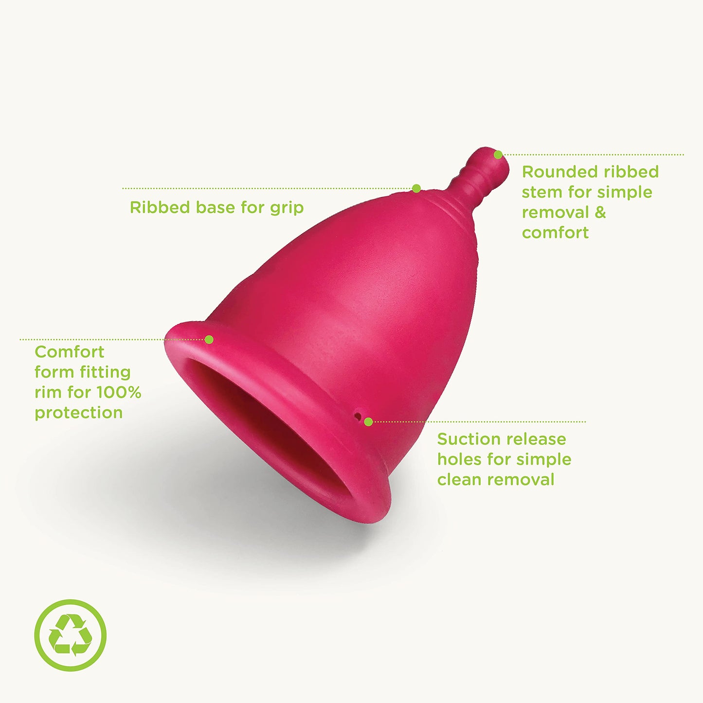 Oi | Organic Initiative - Menstrual Cup | Small - Slim-fit, Wear for 12 hrs | Reusable, Leak Free (17 ml) oiBuy Supplements Australia