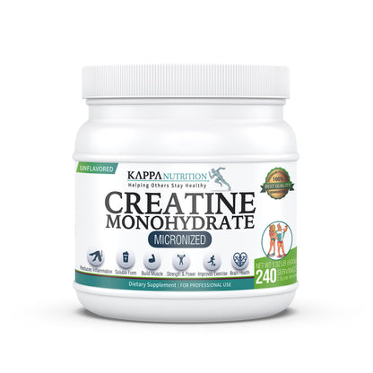 Kappa Nutrition Creatine Monohydrate Powder, Pure Amino Acid Formula, Supports Muscle Strength, Cellular Energy & Mental Focus* Gluten-Free, Keto, 2.25g per Scoop, 240 Servings, Net Wt. 1.32 LB (600g) KAPPA NUTRITIONBuy Supplements Australia