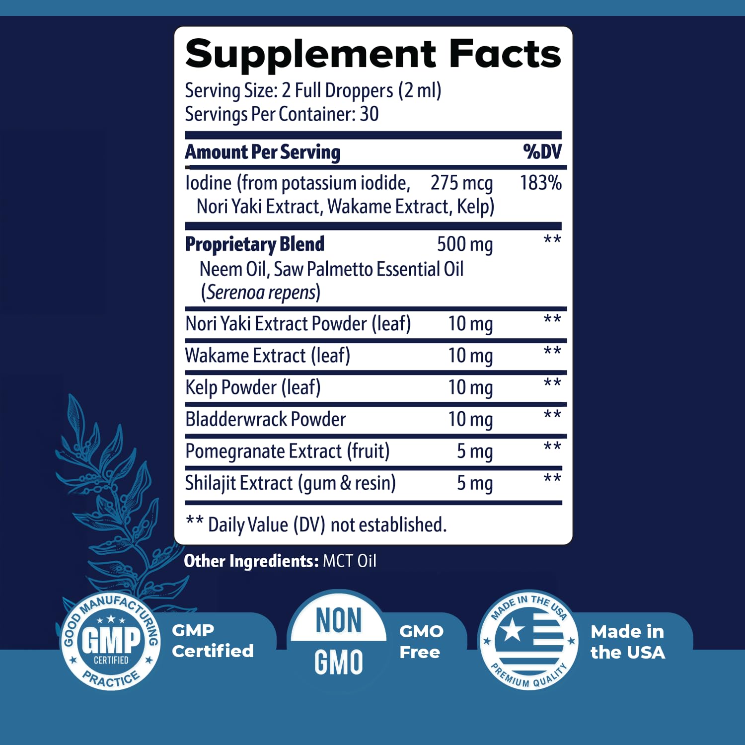 Prostadine – Daily Liquid Men’s Wellness Supplement with Iodine, Neem Oil, Saw Palmetto, Sea Botanicals & Pomegranate – Non-GMO, Stimulant-Free Formula – 2 fl oz (60 mL), 30 Servings, 1 Month Supply Nature’s NutriWaveBuy Supplements Australia