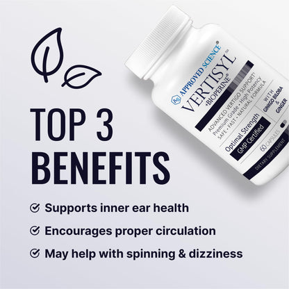 Approved Science VertiSyl - Ginkgo Biloba, Ginger, Vitamin D3, BioPerine - 60 Capsules - 1 Month Supply Approved ScienceBuy Supplements Australia