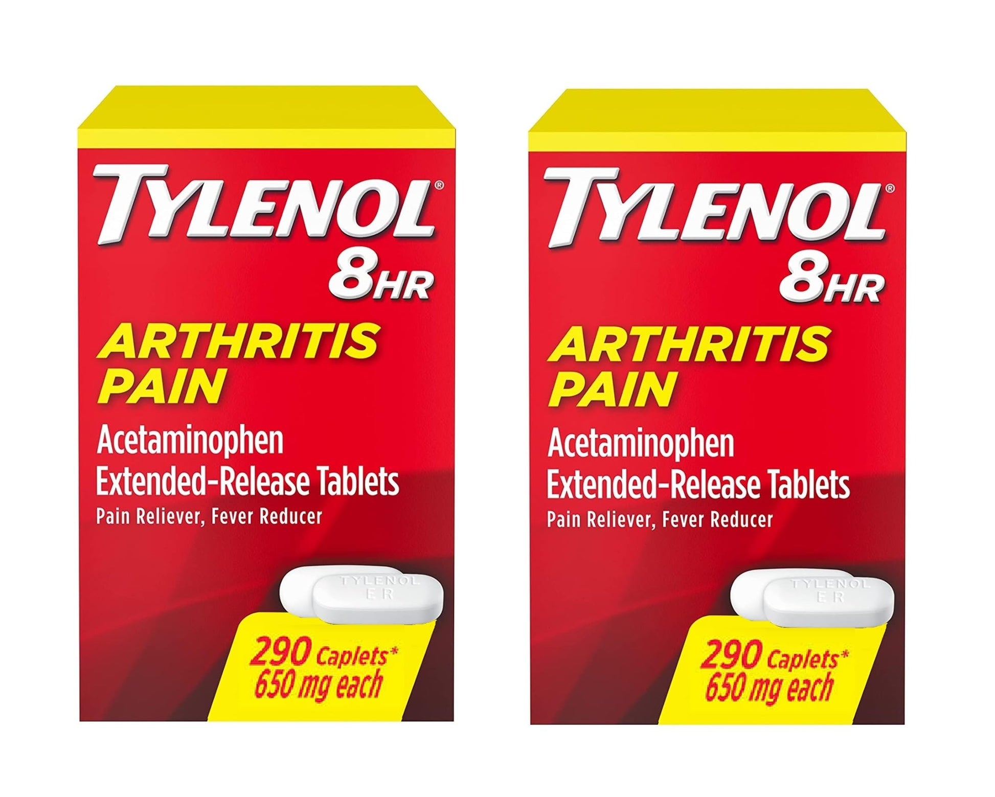 Tylenol Arthritis Pain Extended Release Tablets with Acetaminophen for Joint Pain, 290 Caplets (Pack of 2) (Package May Vary) TylenolBuy Supplements Australia