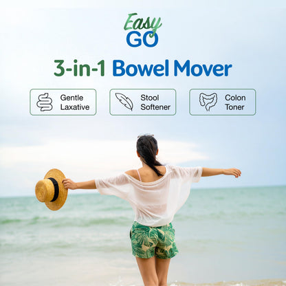 Simply Herbs Easy Go Bowel Mover - Adult Cleansing Supplement for Colon Health Support - Bowel Movement Aid - Stool Softener - Daily-Use Laxative - Plant-Based Ingredients - Vegan - 50 Count Dr. Schulze'sBuy Supplements Australia