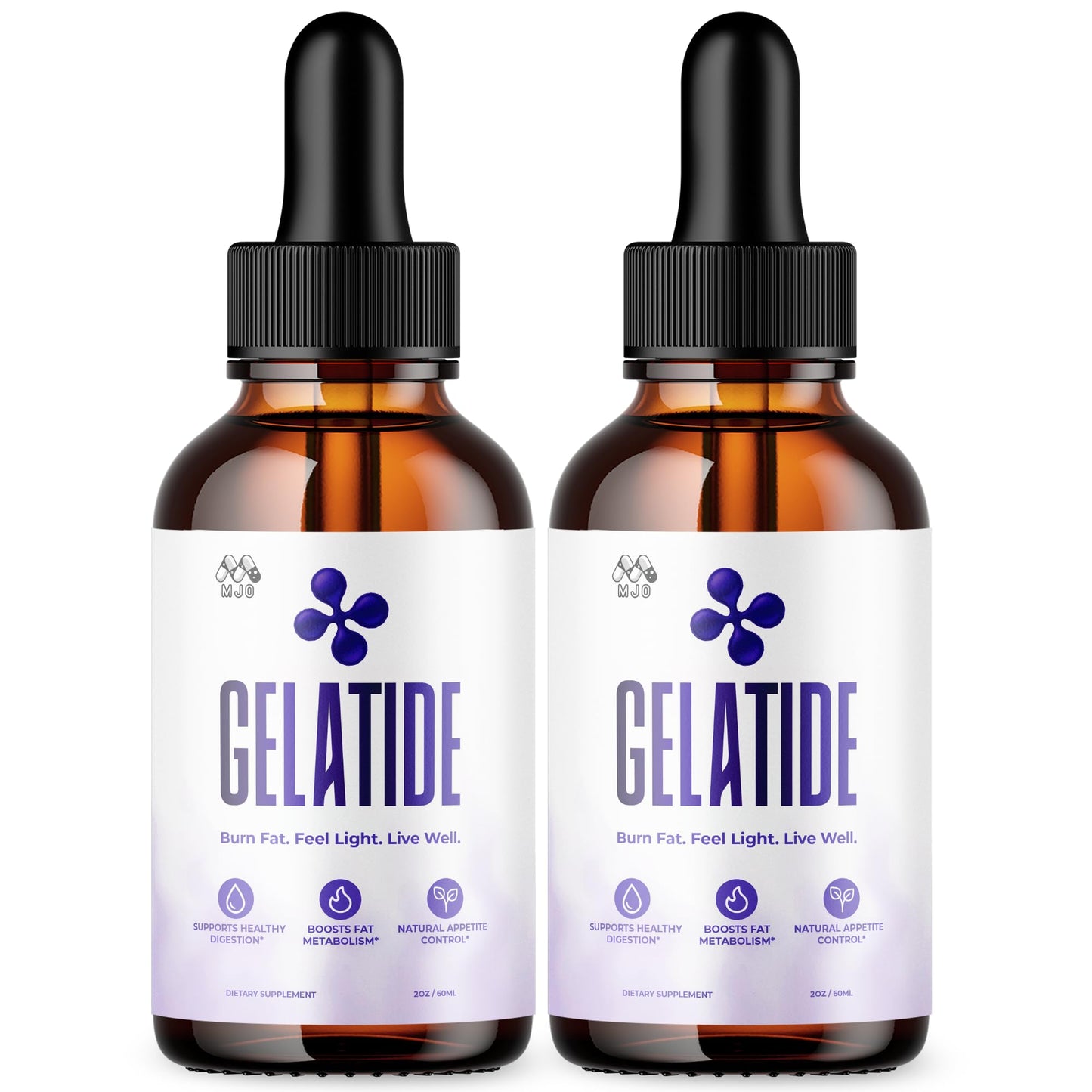 (2 Pack) Gelatide Drops, Official Gelatide Health Support Formula with All Natural Ingredients, Advanced Active Lifestyle Support Supplement Max Strength Vitamin Formula for Women & Men (60 Servings) MJOBuy Supplements Australia