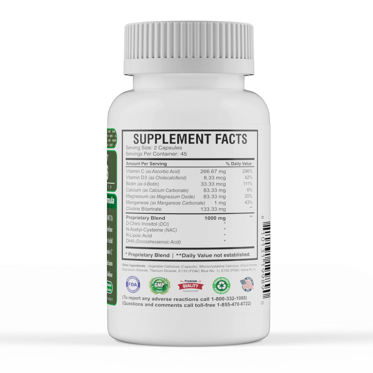 America Medic & Science WFS Plus Fertility Supplements for Women (90 Capsules) Supports Ovulatory Health | Natural Preconception Vitamins, Reproductive Aid, with D-Chiro Inositol, DHA |15-Day Supply. America Medic & ScienceBuy Supplements Australia