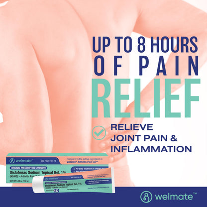 WELMATE - Diclofenac Sodium Topical Gel 1% (5.29 oz) - Arthritis Pain Reliever & Mobility Aid - Pain Relief Cream/Gel WELMATEBuy Supplements Australia