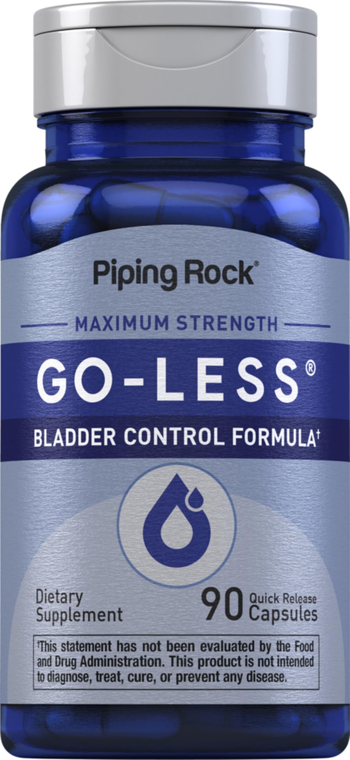 Piping Rock Bladder Control Pills for Women and Men | 90 Capsules | Maximum Strength Formula | Pumpkin Seed Extract | Non-GMO, Gluten Free Supplement Piping RockBuy Supplements Australia