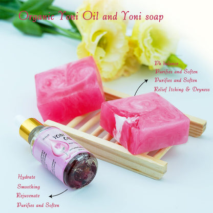 Yoni Soap Bars and Natural Yoni Oil Set, Yoni Oil Vaginal Wash for Women Feminine Wash Vaginial ShibarcleBuy Supplements Australia
