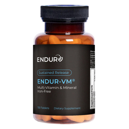 ENDUR-VM - Multivitamin Vitamin A, C, D, E, B12 & Zinc (Without Iron) SR (Sustained Release) 22 Essential Nutrients to Support Overall Wellness for Men & Postmenopausal Women - 150 Tablets Endurance ProductsBuy Supplements Australia