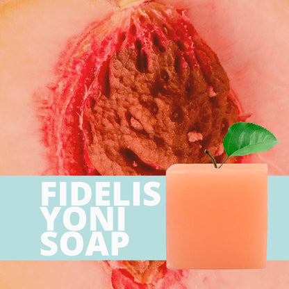 Fidelis Yoni Soap Bar (2 Pack) 3.5 Oz pH Balanced V Clean Natural Feminine Wash (Peach) FidelisBuy Supplements Australia
