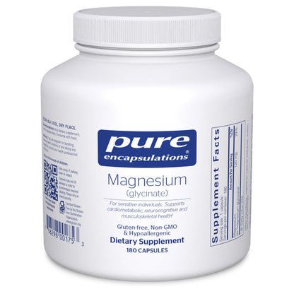 Pure Encapsulations Magnesium (Glycinate) - Supplement to Support Stress Relief, Sleep, Heart Health, Nerves, Muscles, and Metabolism* - with Magnesium Glycinate - 180 Capsules Pure EncapsulationsBuy Supplements Australia