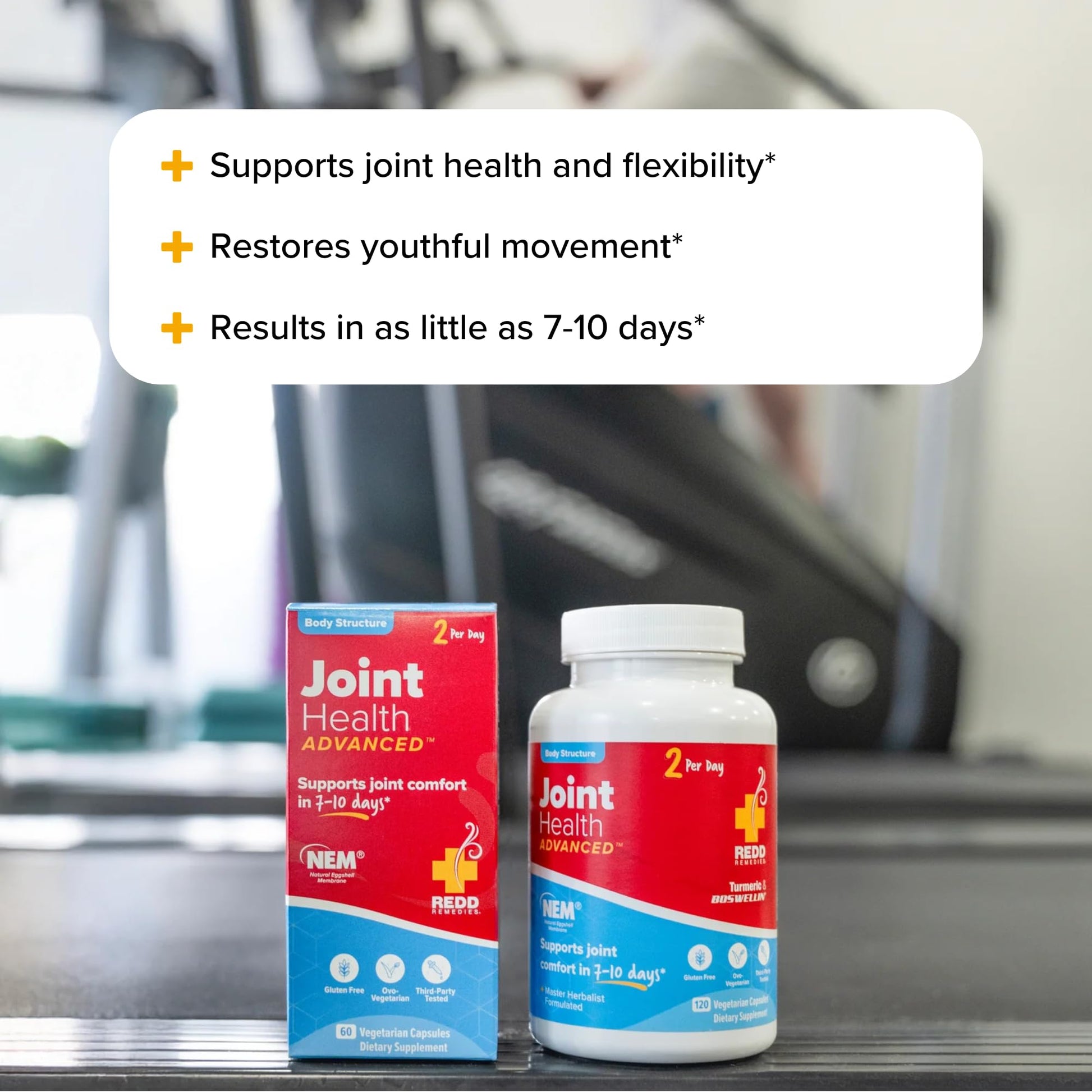 Redd Remedies, Joint Health Advanced, Helps Strengthen Connective Tissue and Cartilage, Fast-Acting Comfort with Boswellia Serrata and Turmeric, 120 Vegetarian Capsules Redd RemediesBuy Supplements Australia