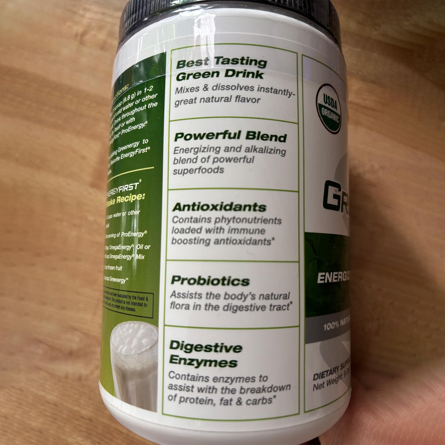 EnergyFirst Energize and Detoxify Greenergy Organic Superfood Powder - Vegan, Gluten-Free, Sugar-Free, Non-GMO - 30 Servings for Daily Energy & Immunity Boost! EnergyFirstBuy Supplements Australia