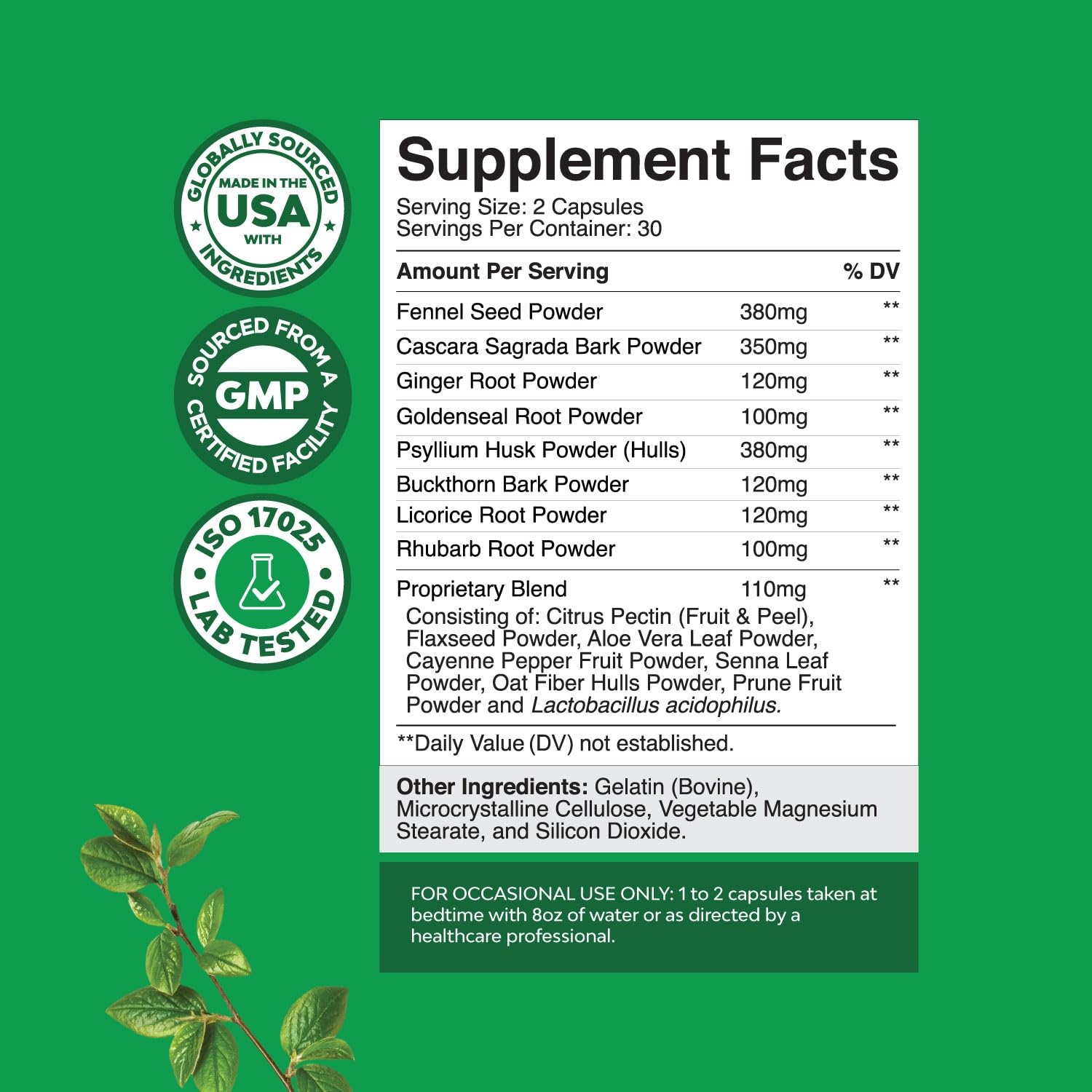 Colon Cleanser & Detox - Lactobacillus Acidophilus Probiotic Supplement Body Cleanse Natures CraftBuy Supplements Australia