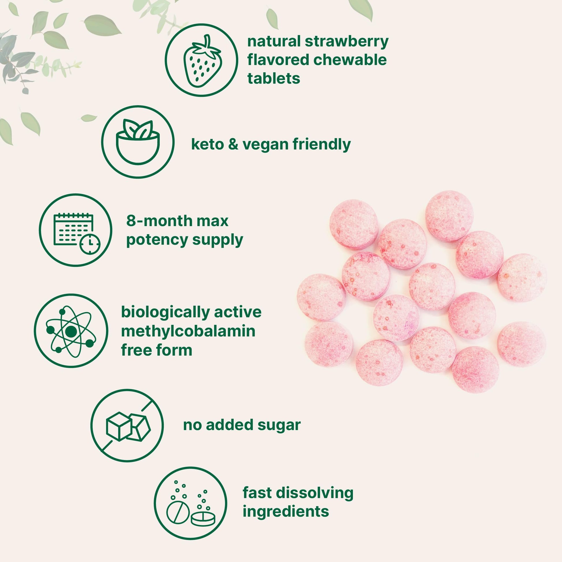 Micro Ingredients Vitamin B12 5000mcg | Methyl B12 Active Form – 240 Chewable Micro IngredientsBuy Supplements Australia