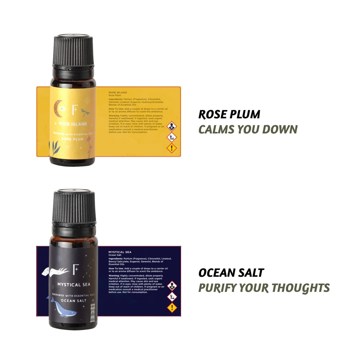 Folkulture Essential Oil Set for Diffuser, Set of 6, Aromatherapy Diffuser Oil Scents for Home FolkultureBuy Supplements Australia