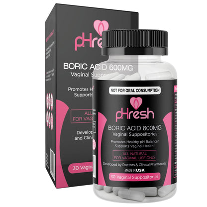 pHresh Boric Acid Suppositories and DIM Supplement ACE NUTRITIONBuy Supplements Australia