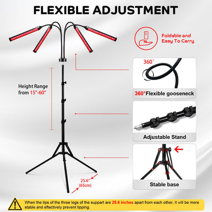 Red Light Therapy for Body, 180LEDs Red Light Therapy Lamp with Tripod, 3-in-1 Chip Designed 660nm ＆850nm DevowellteBuy Supplements Australia
