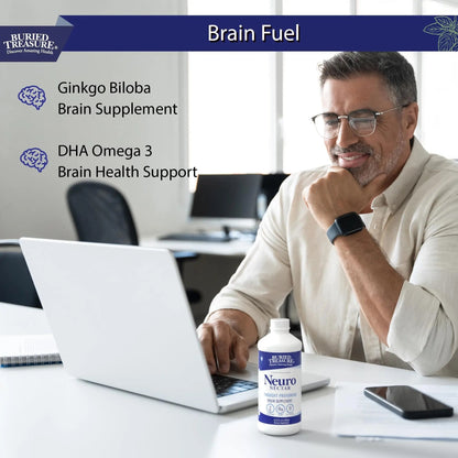 Buried Treasure Neuro Nectar Memory and Mental Focus Supplement 16 oz Buried TreasureBuy Supplements Australia