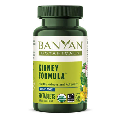 Banyan Botanicals Organic Kidney Formula–Urinary Tract Support & Detox Supplement–Gokshura & Punarnava for Fluid Balance & Systemic Cleansing–Cooling Genitourinary Tonic-90 Tablets-USDA Organic Banyan BotanicalsBuy Supplements Australia
