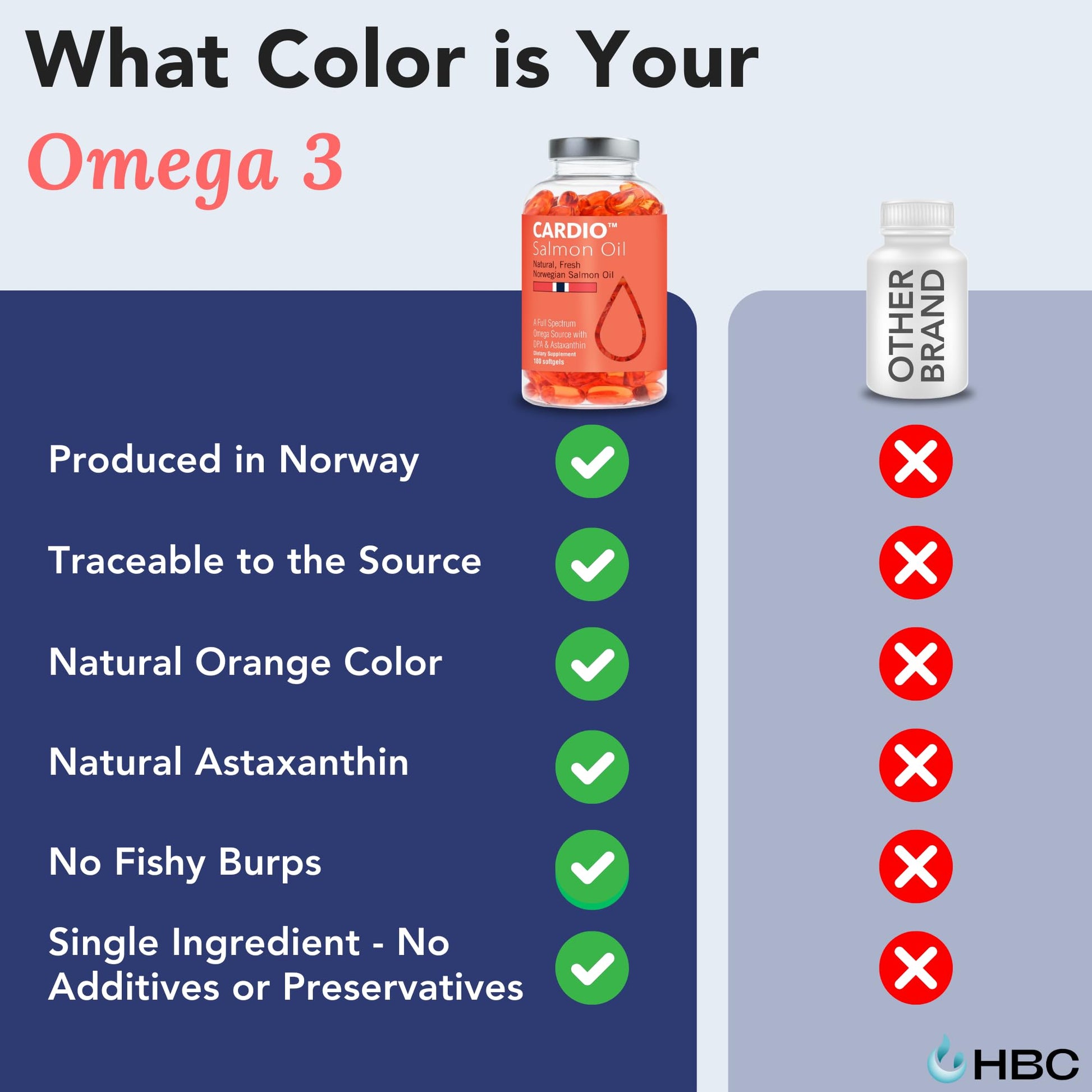 High Strength Omega 3 Fish Oil - 1000mg, Norwegian Salmon Oil with EPA & DHA, No Burping or Aftertaste, Omega 3 Fatty Acids Supplement for Eye, Brain & Heart, Triglyceride Form - 180 Capsules Hofseth BioCareBuy Supplements Australia