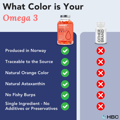 High Strength Omega 3 Fish Oil - 1000mg, Norwegian Salmon Oil with EPA & DHA, No Burping or Aftertaste, Omega 3 Fatty Acids Supplement for Eye, Brain & Heart, Triglyceride Form - 180 Capsules Hofseth BioCareBuy Supplements Australia