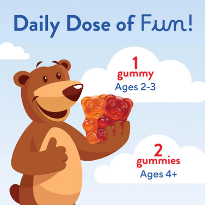 L’il Critters Gummy Vites Daily Gummy Multivitamin for Kids, Vitamin C, D3 for Immune Support Cherry, Strawberry, Orange Lil CrittersBuy Supplements Australia