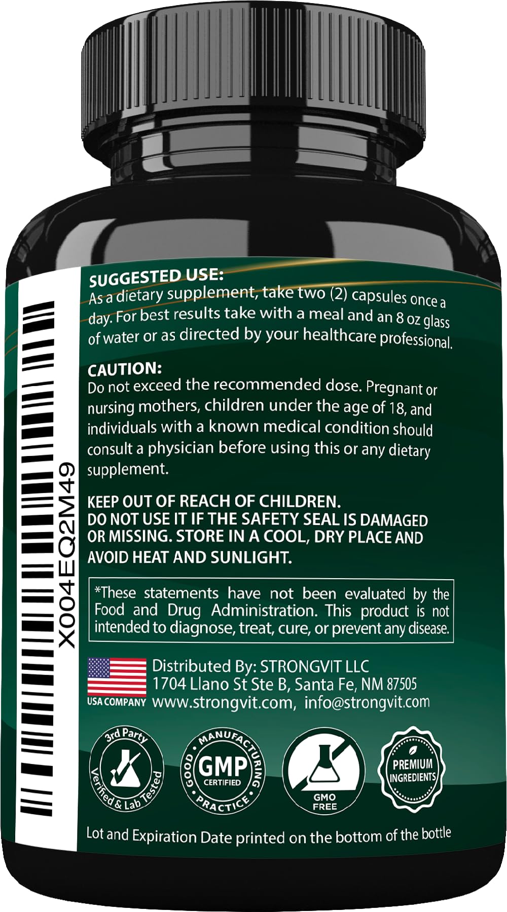 StrongVit Sea Moss Black Seed Oil Ashwagandha Ginger, Organic Sea Moss Capsules with Burdock Root, Irish Seamoss Pills with Bladderwrack, Advanced Multimineral Supplement, USA StrongVitBuy Supplements Australia