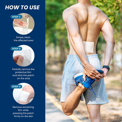 Sumifun XL Lidocaine Patches for Pain Relief, 4% Lidocaine Maximum Strength OTC, Extra Large 4.72"x7.87" for Full Back Pain Patches & Large Areas (Extra Large, Count, 13) SumifunBuy Supplements Australia
