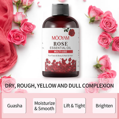 Rose Essential Oil Pure Rose Oil for Face 4OZ/118ML Organic Essential Oils for Diffuser Home Bedroom YAFUSIPEBuy Supplements Australia