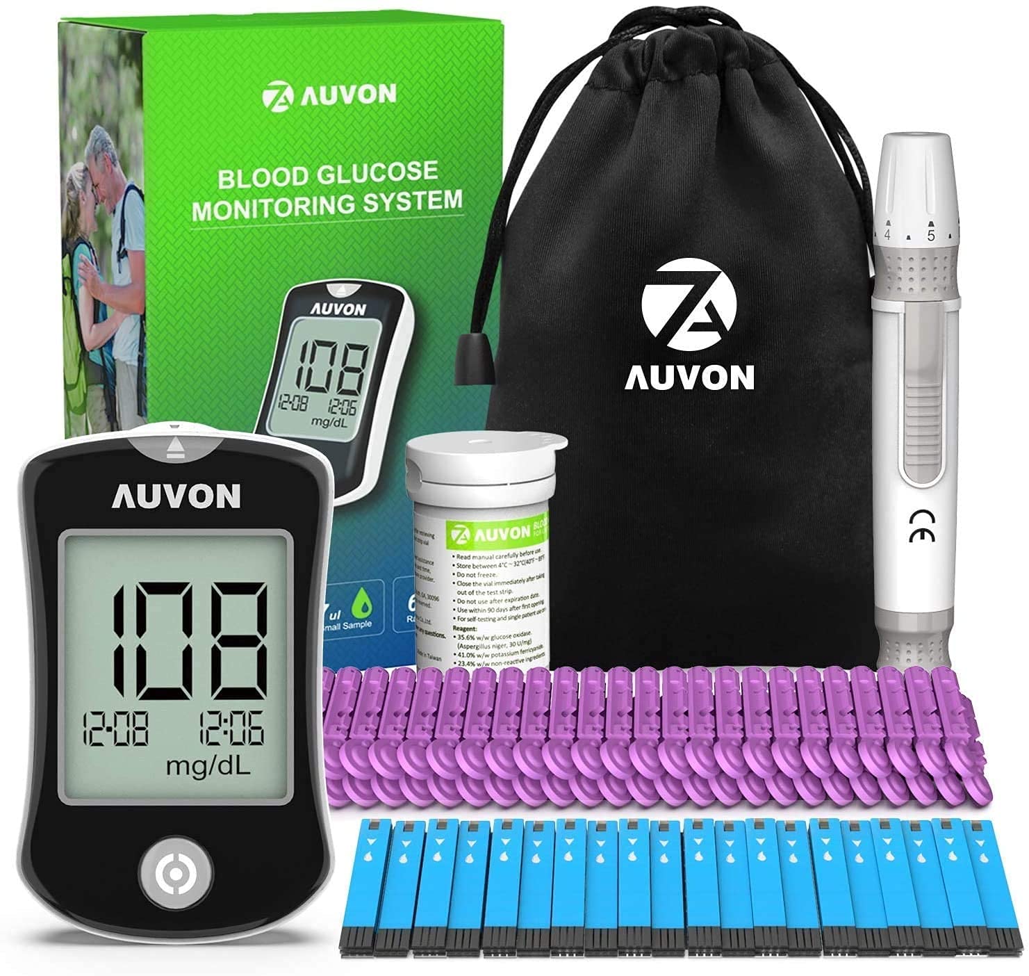 AUVON Blood Glucose Monitor Kit, High Accuracy Blood Sugar Test Kit AUVONBuy Supplements Australia